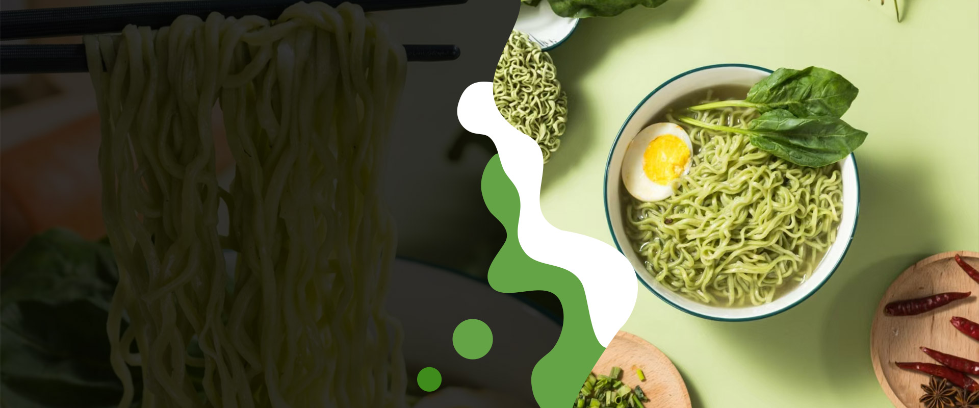 Fábrica de macarrão saudável da série Veggie