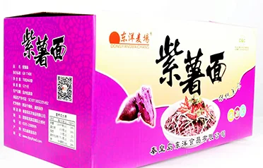 Os blocos de macarrão instantâneo de batata doce roxa da Qinhuangdao Dongyang Food fazem um forte impulso global, aproveitando a certificação HALAL e diversas opções de embalagem
